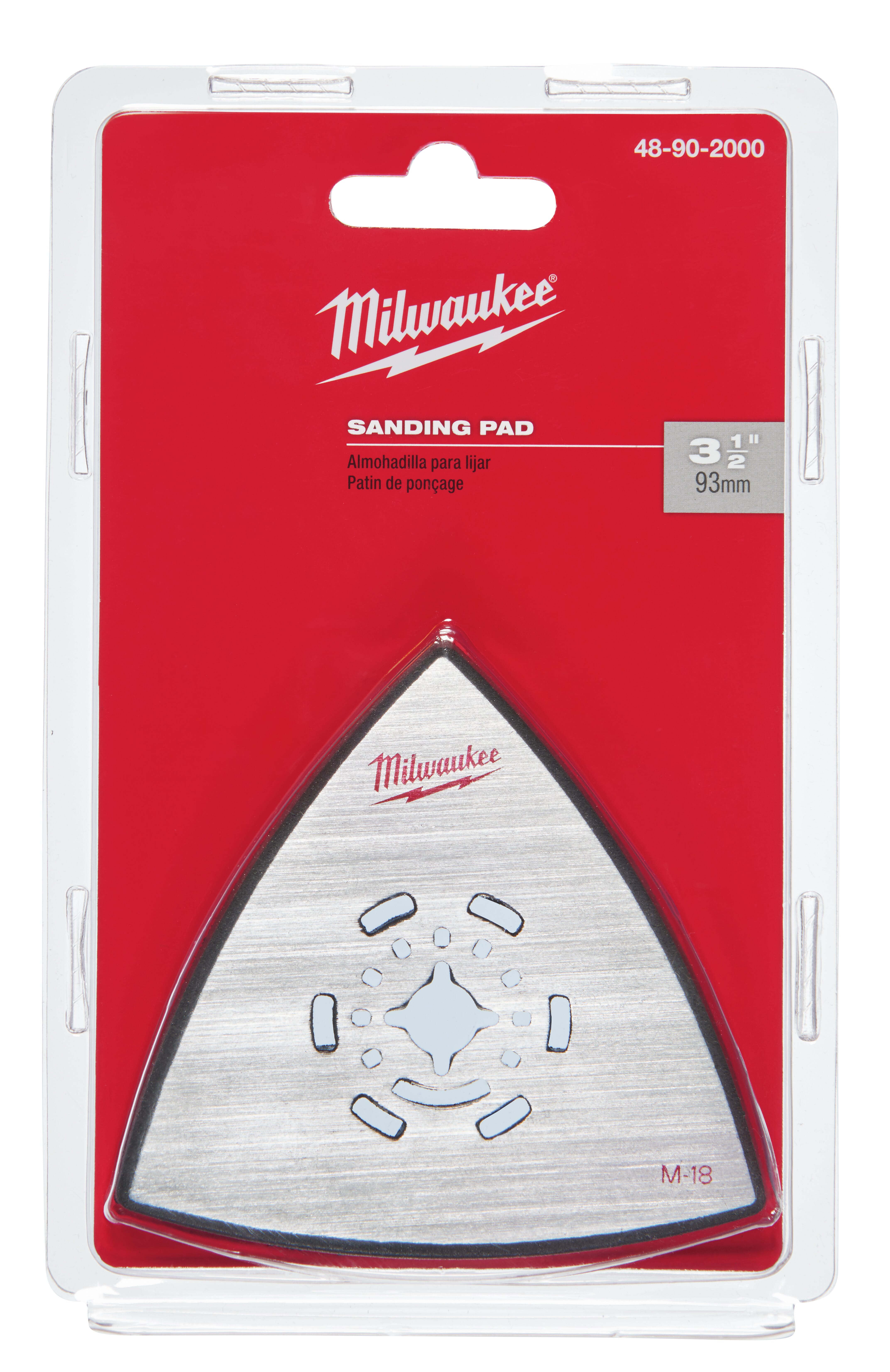 Milwaukee® 48-90-2000 Multi-Tool Replacement Sanding Pad, For Use With M12™ or M18™ Multi-Tool, 6-Hole, Steel